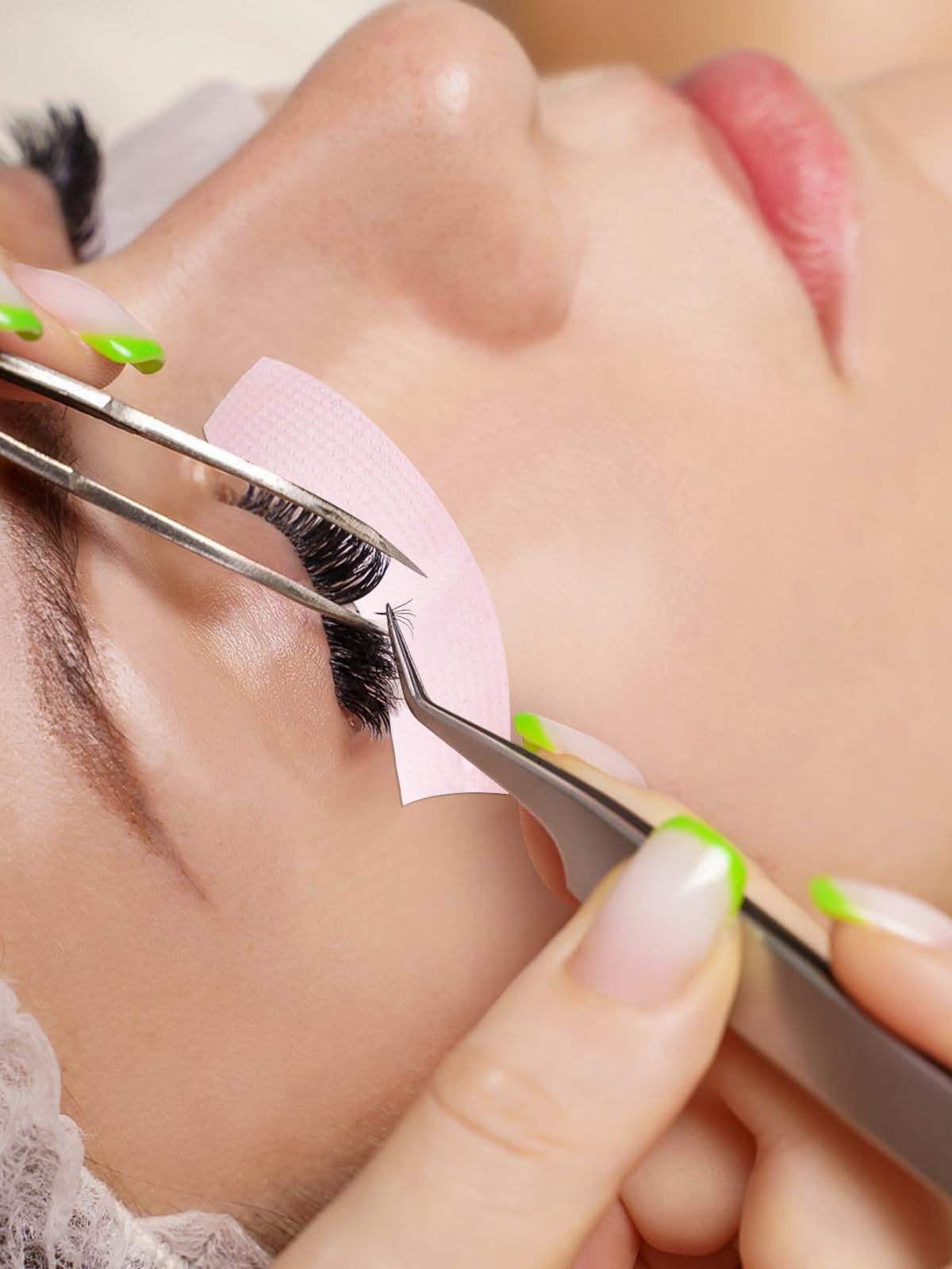 TEOYALL PE Lash Tapes for lower lashes enhances lash extension session efficiency.