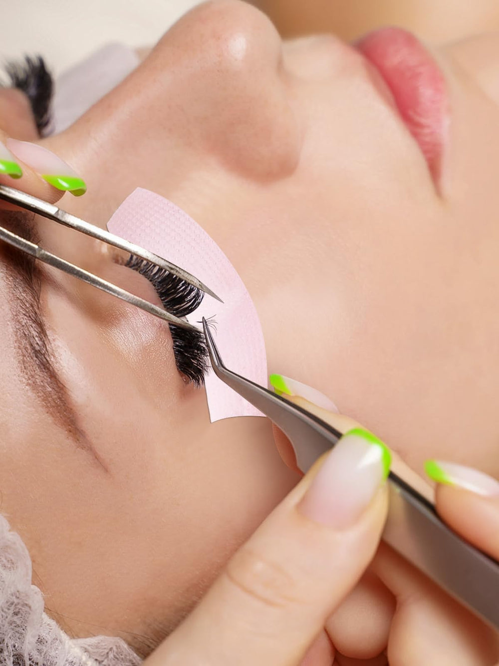 TEOYALL PE Lash Tapes for lower lashes enhances lash extension session efficiency.