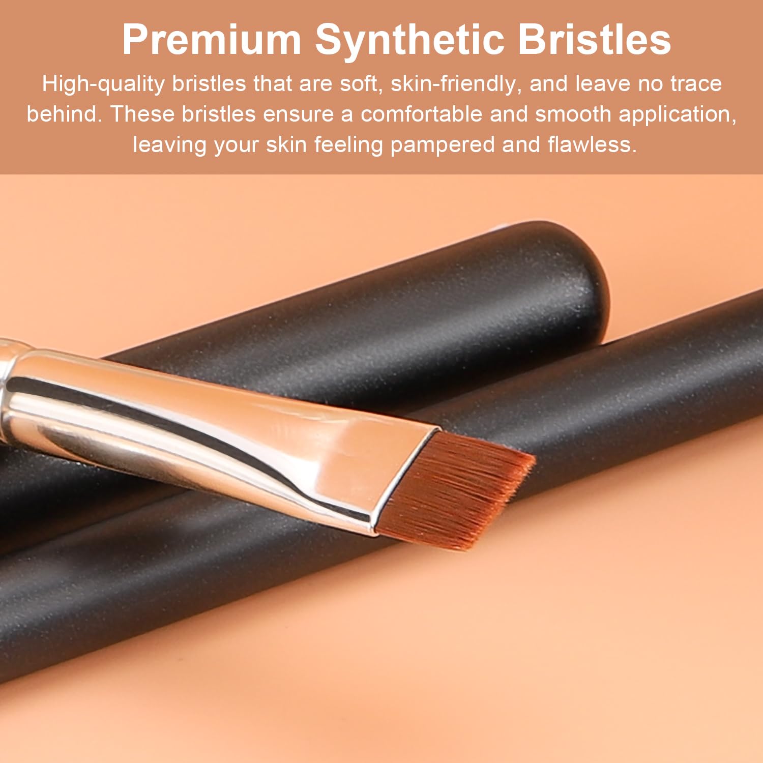 TEOYALL precision brow definer brush for shaping and filling brows.