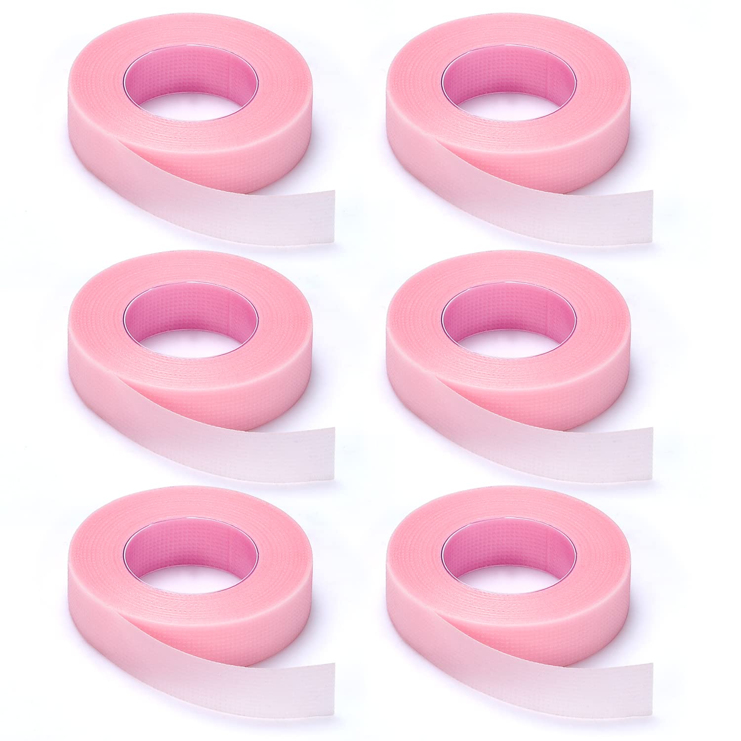 TEOYALL salon-use lash tape in pink, suitable for makeup studios.