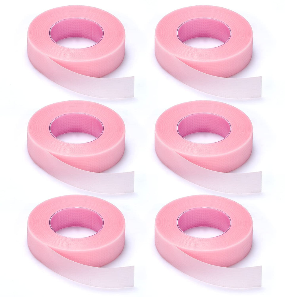 TEOYALL salon-use lash tape in pink, suitable for makeup studios.