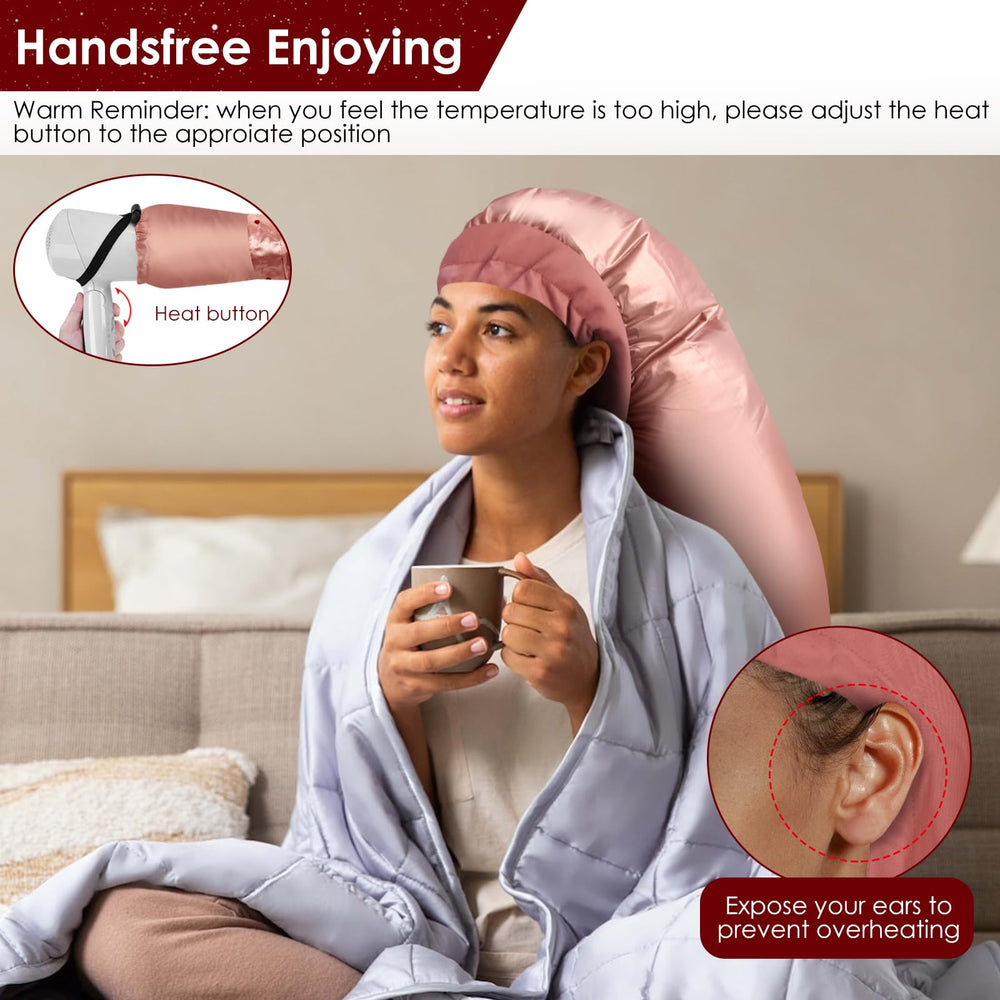 TEPENAR portable bonnet includes a travel bag for on-the-go styling.