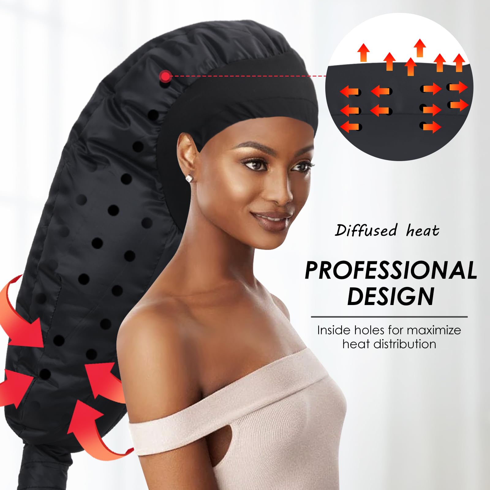 TEPENAR hood with ventilation holes promotes efficient drying and salon-like results