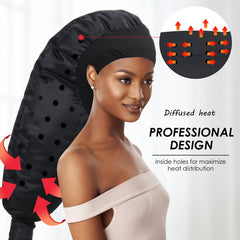 TEPENAR hood with ventilation holes promotes efficient drying and salon-like results