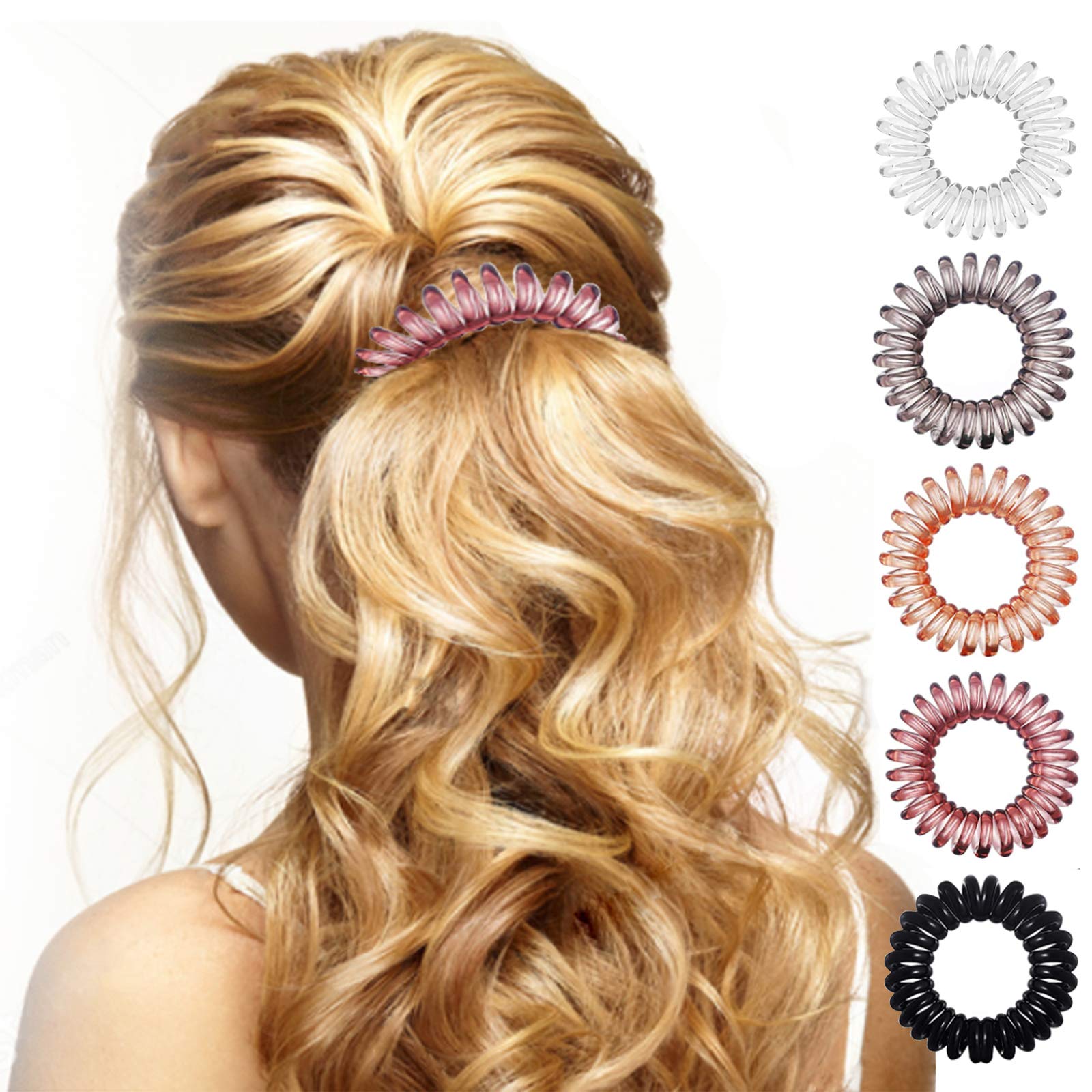 Teqifu no-crease ponytail holders securing styles without marks