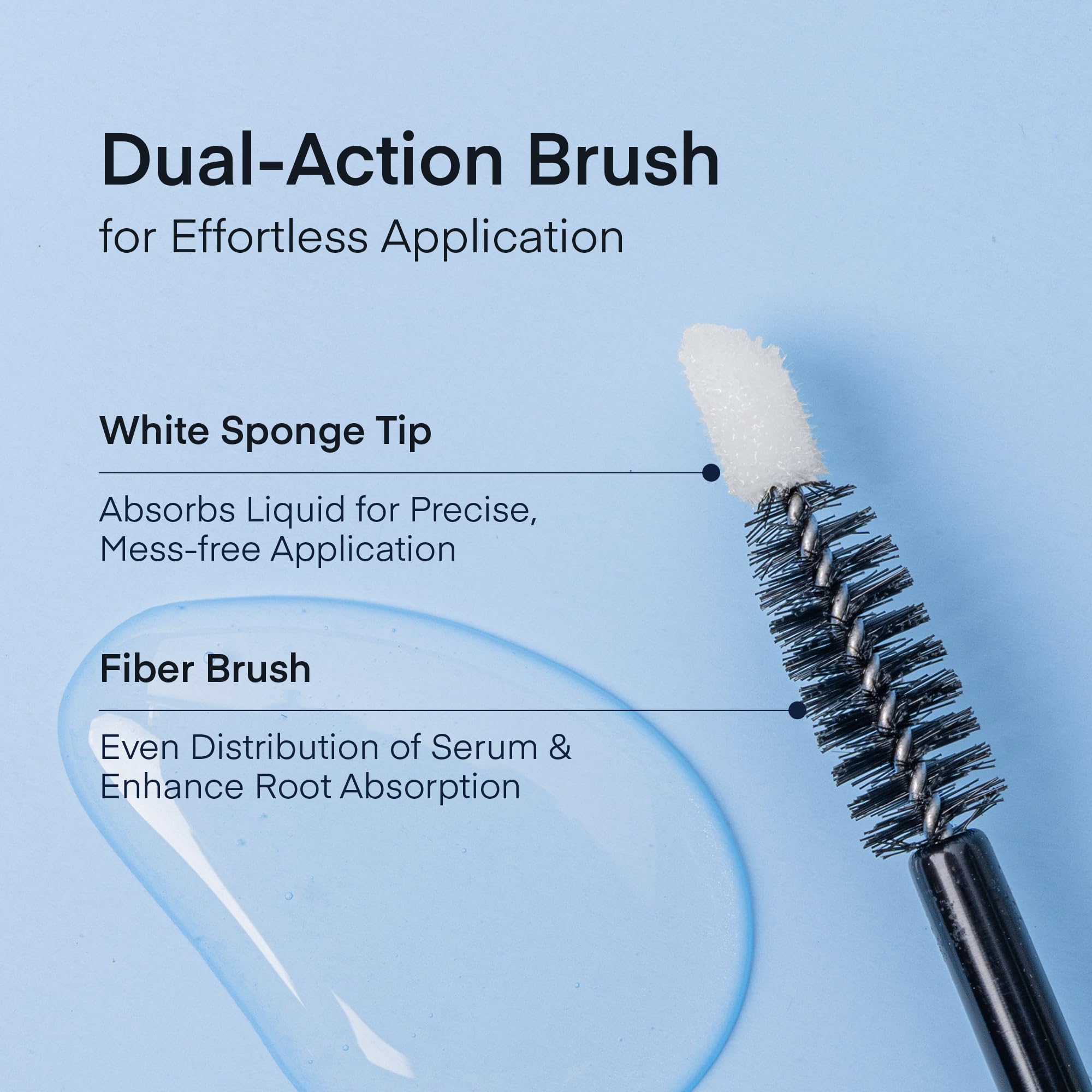 TEREZ & HONOR close-up of the brush applicator for controlled application.