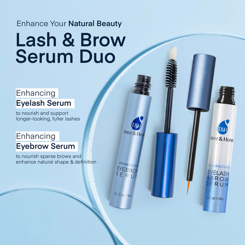 Terez & Honor advanced eyebrow serum applicator brush for even coverage.