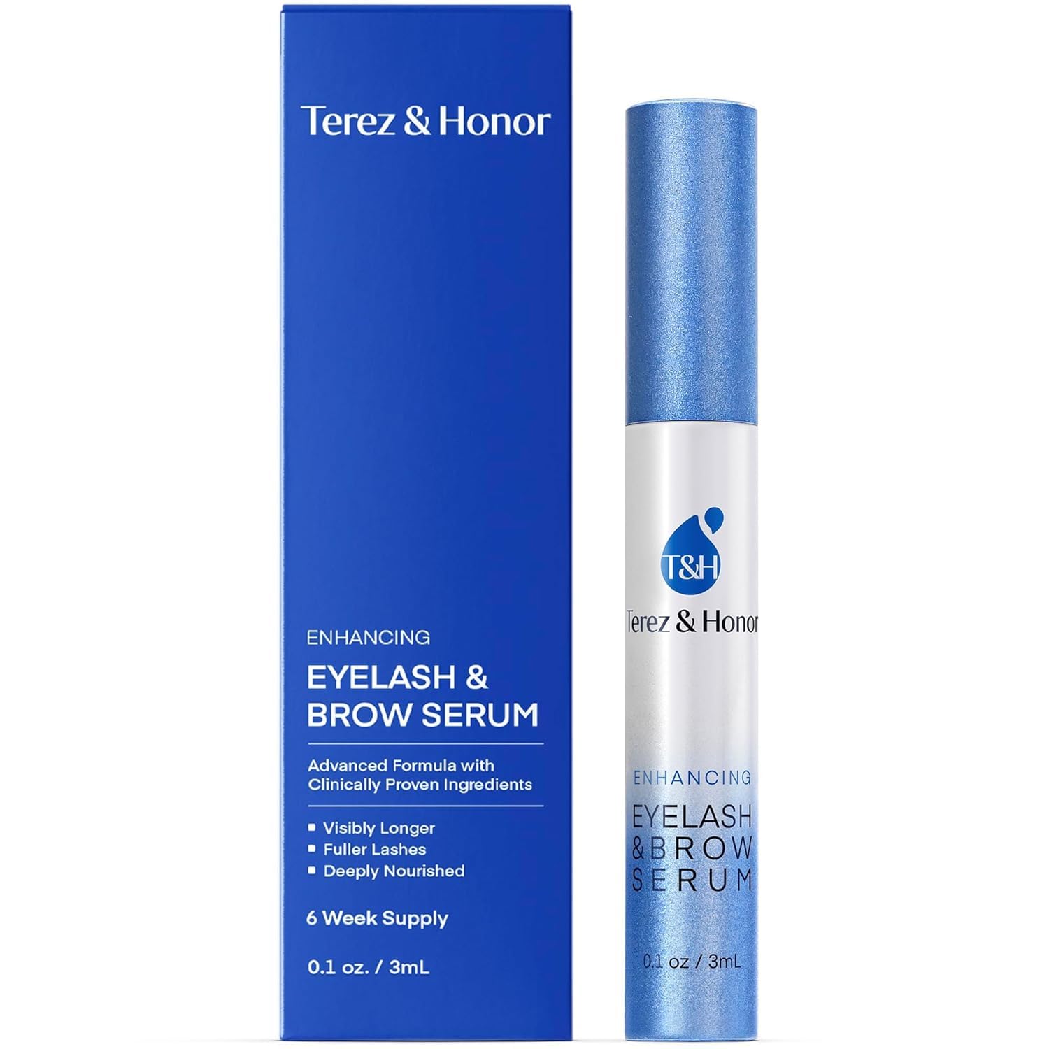 TEREZ HONOR advanced eyelash serum bottle with precision applicator for daily use.
