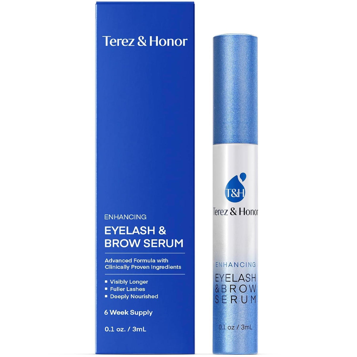 TEREZ HONOR advanced eyelash serum bottle with precision applicator for daily use.