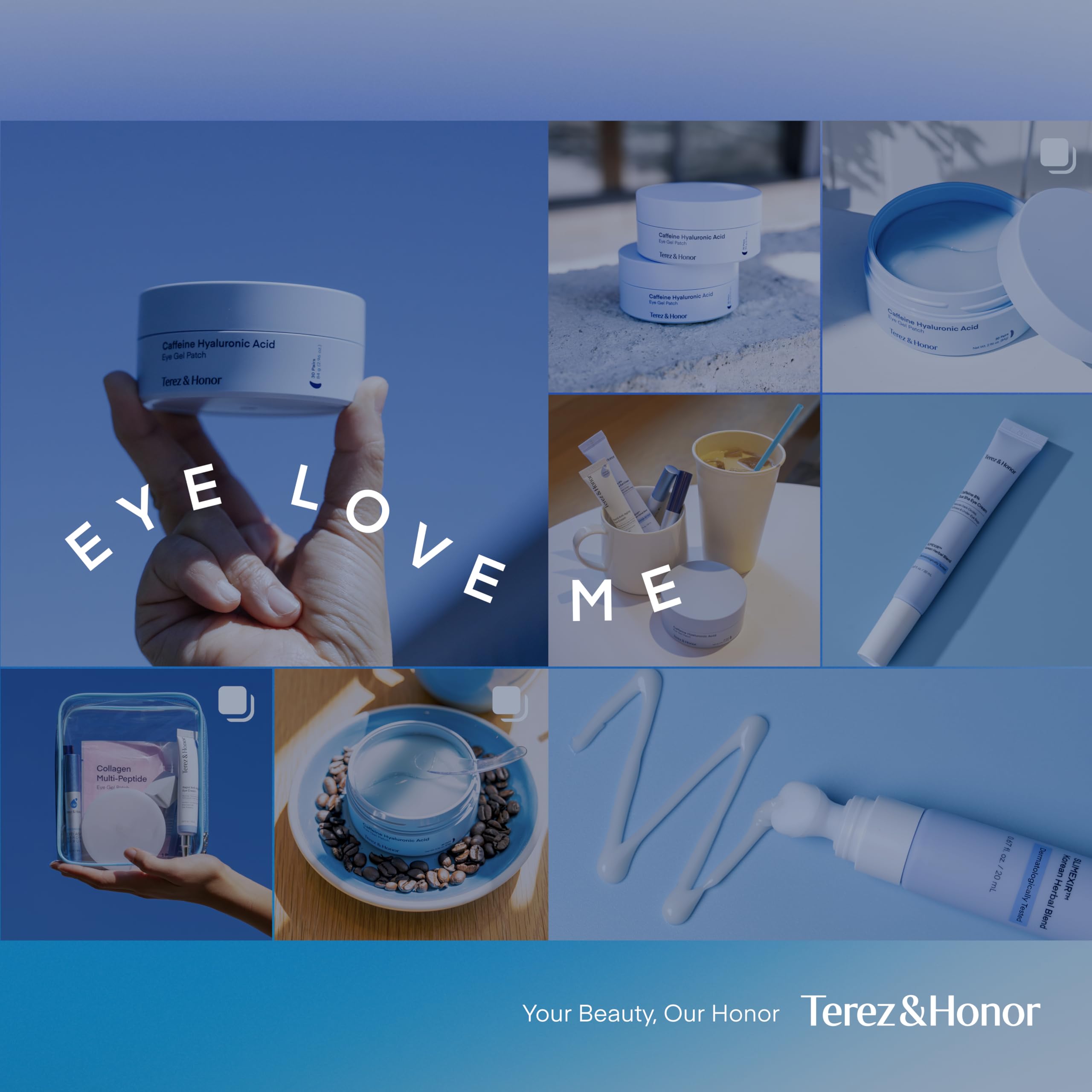 TEREZ & HONOR complete 2-step eye care system for brighter eyes.