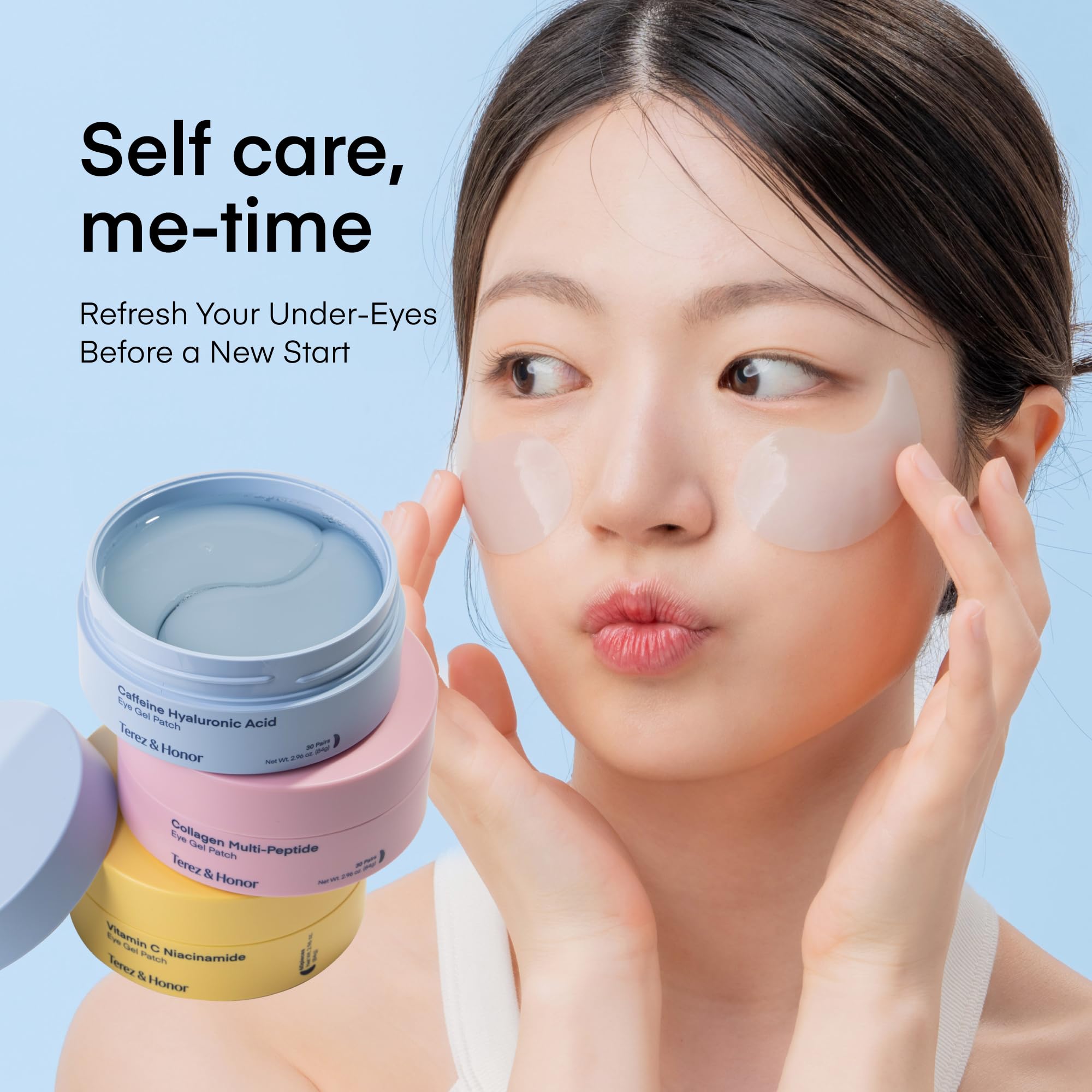 TEREZ & HONOR collagen enhanced patches target a firmer looking under eye area.