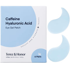 Parches de ojos TEREZ & HONOR con cafeína para desperezar la mirada.