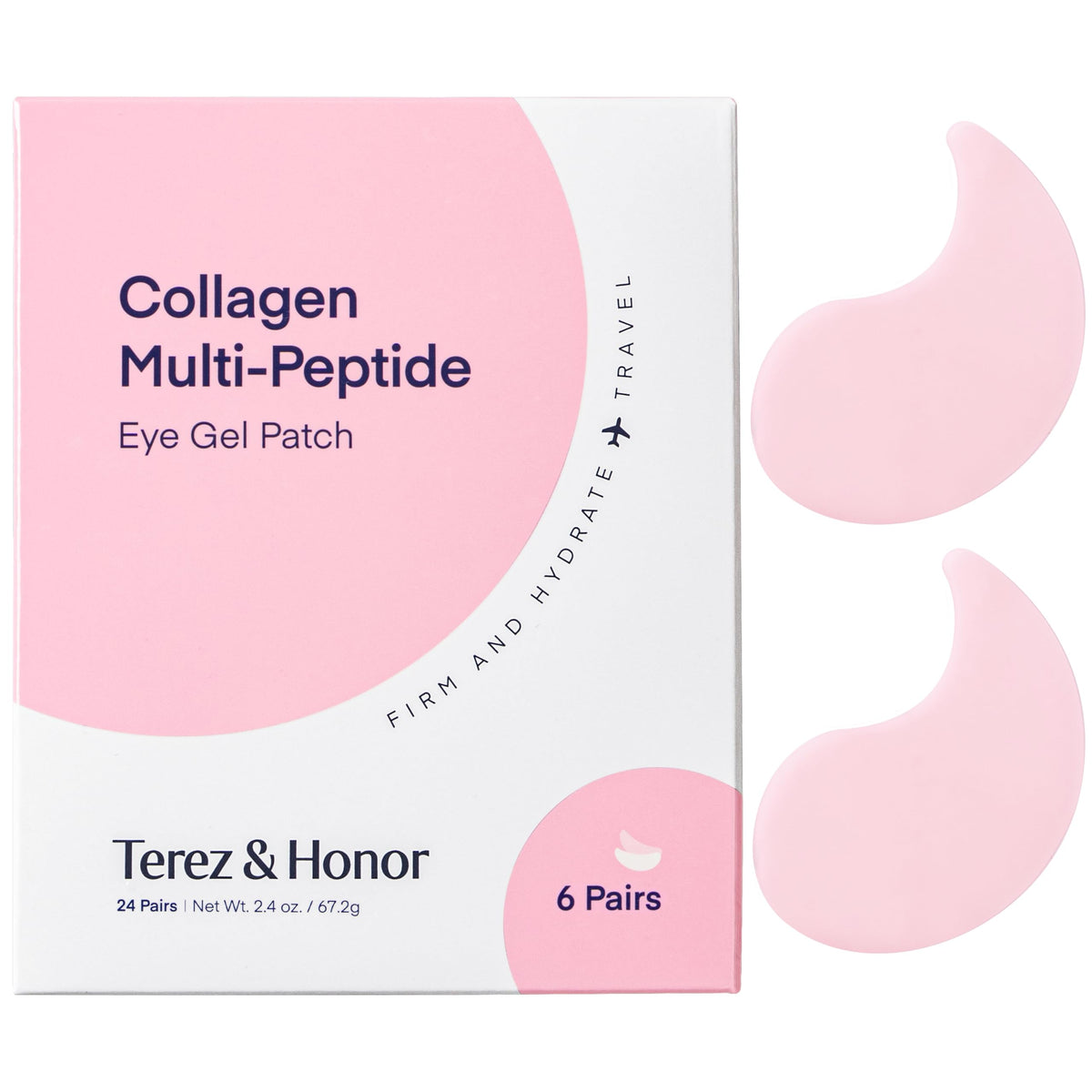 TEREZ & HONOR parches ojos colágeno para suavizar líneas finas y revitalizar la mirada.