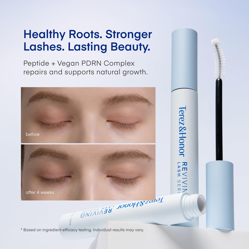 Terez & Honor Reviving Lash Serum applicator brush for precise application