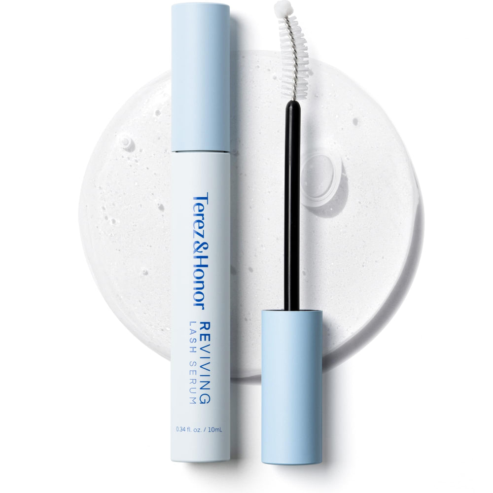 Terez & Honor Reviving Lash Serum bottle promotes daily lash nourishment