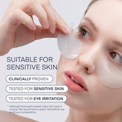 TEREZ & HONOR under-eye patches provide hyaluronic hydration for the delicate skin.