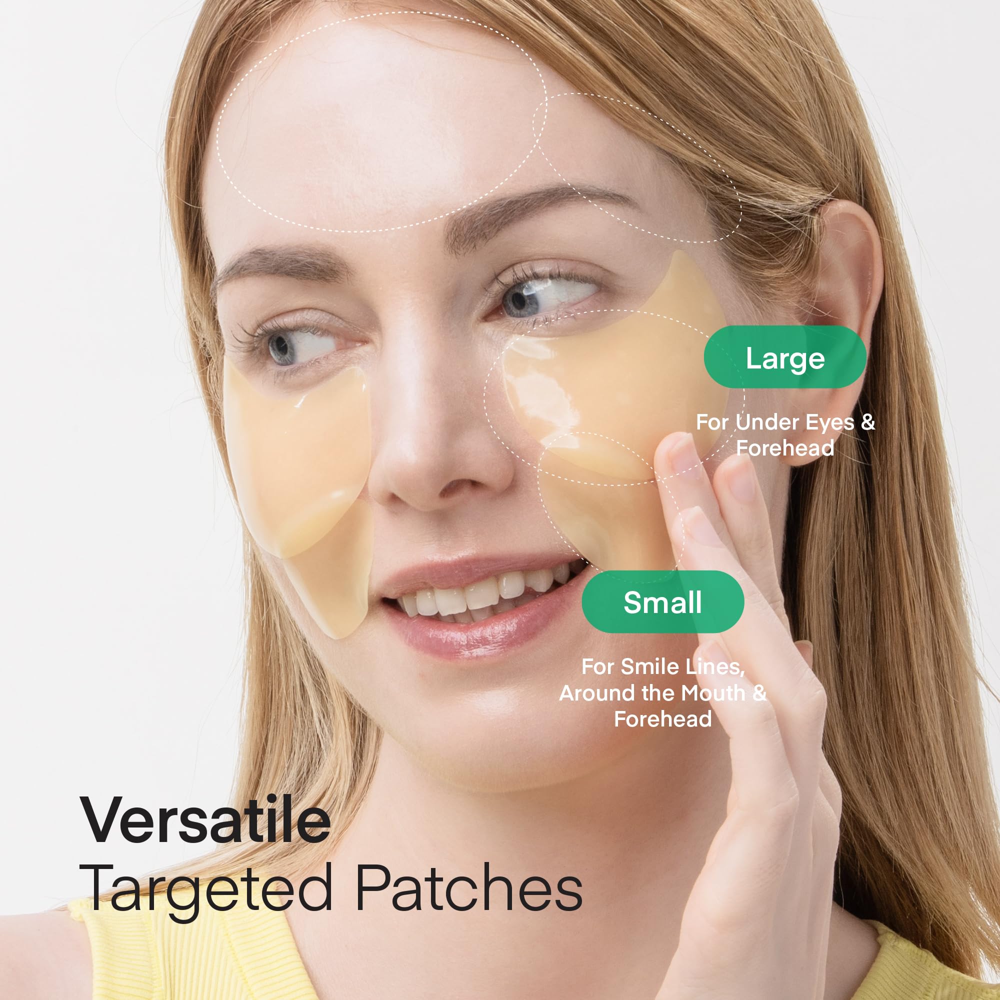 TEREZ & HONOR vegan, fragrance-free eye patches suitable for sensitive skin.