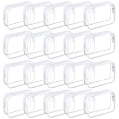 Tergy clear cosmetics bags for women and men with zipper for travel organization.