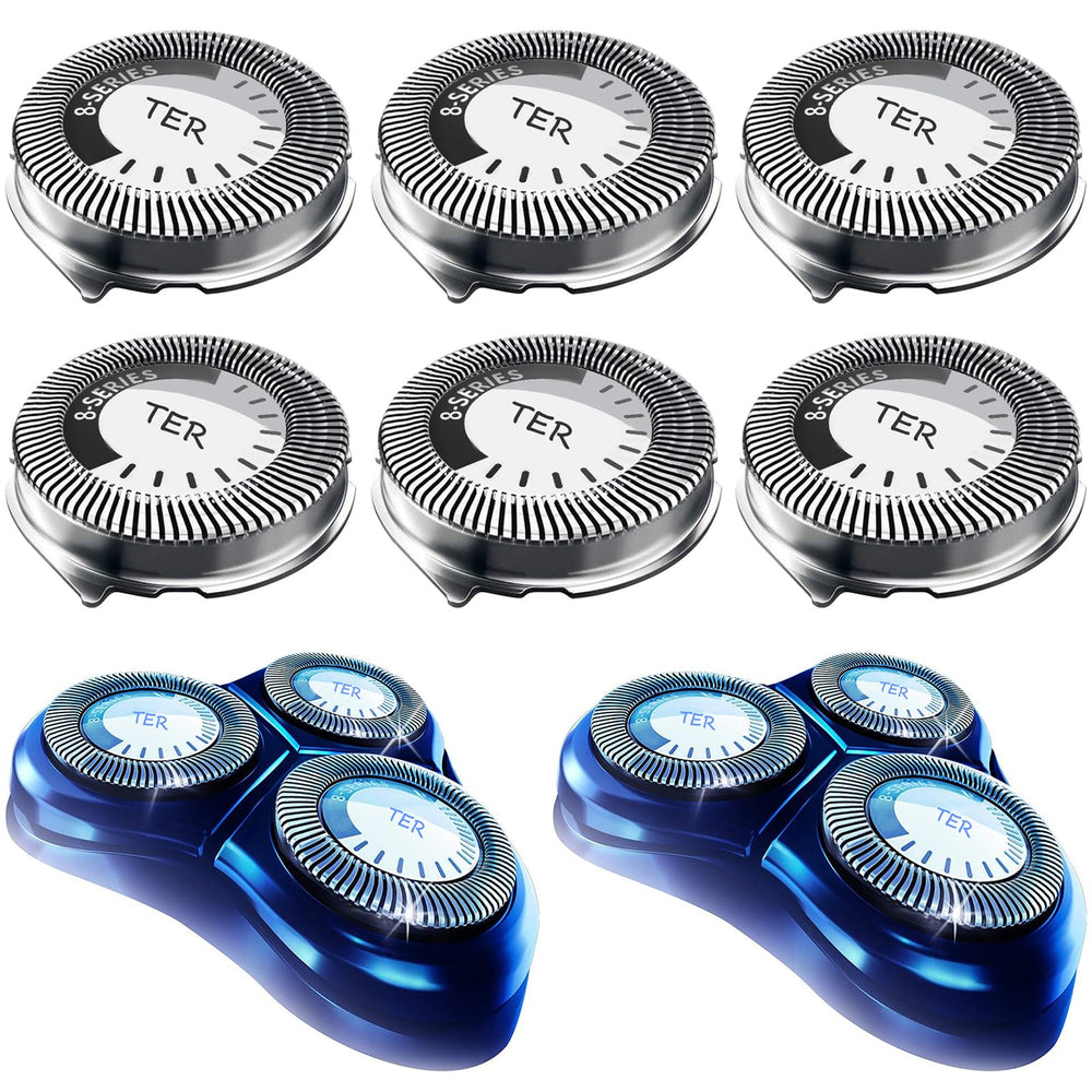 Termation HQ8 replacement heads six-pack ready for a close, comfortable shave.