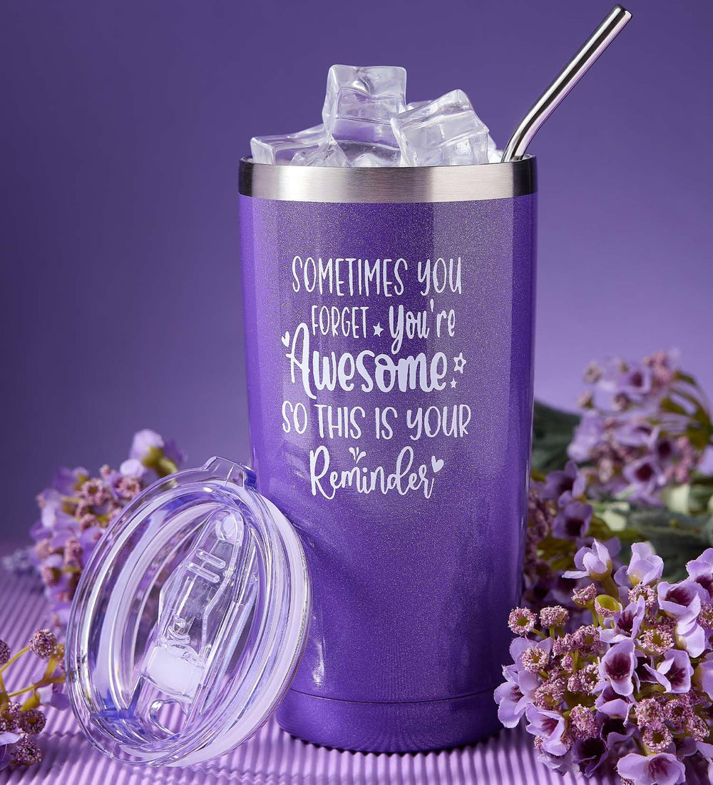 Vaso termo de CITTA de acero inoxidable 20oz con mensaje inspirador, uso diario