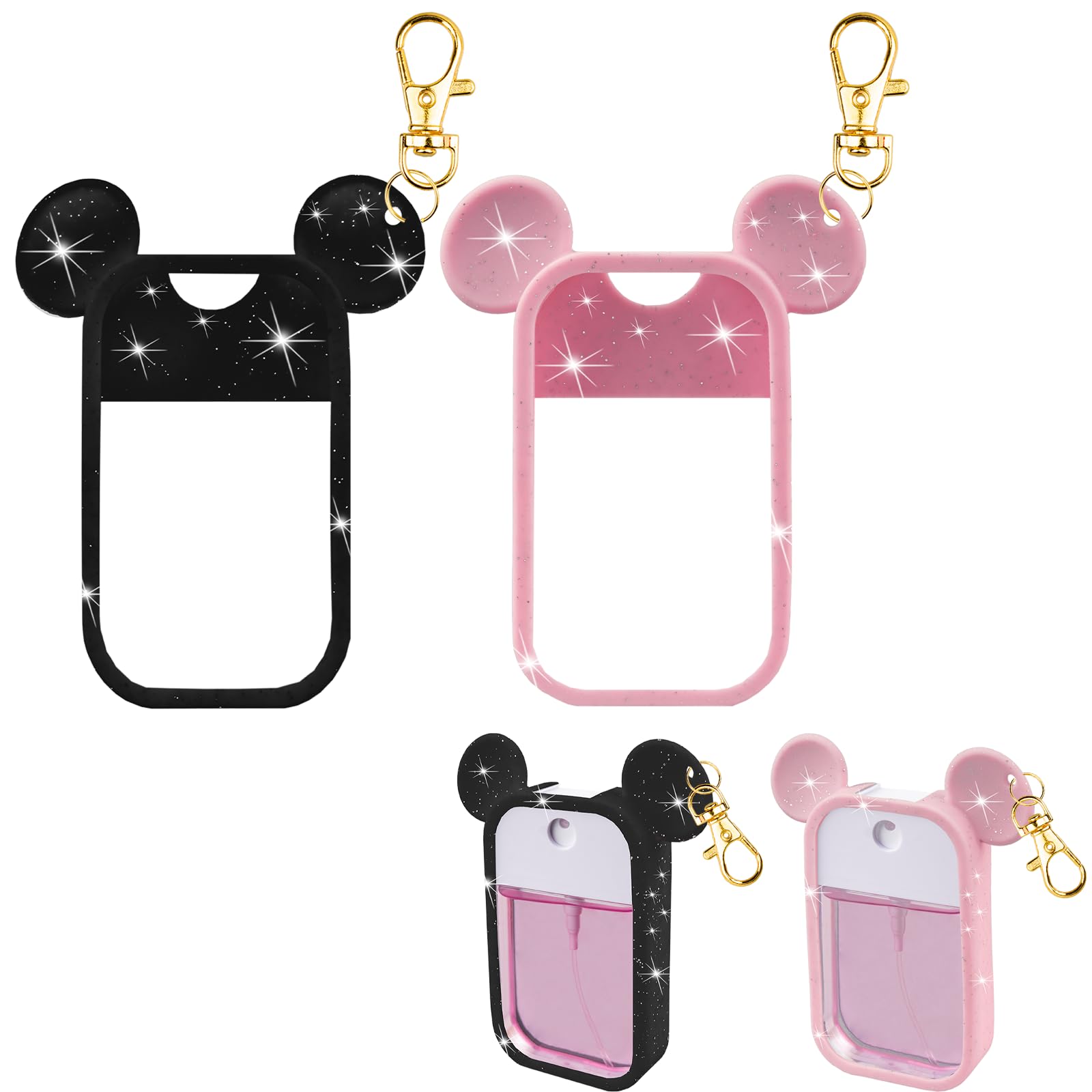 TERPINK mouse design silicone case on Touchland 1oz bottle for secure everyday carry.