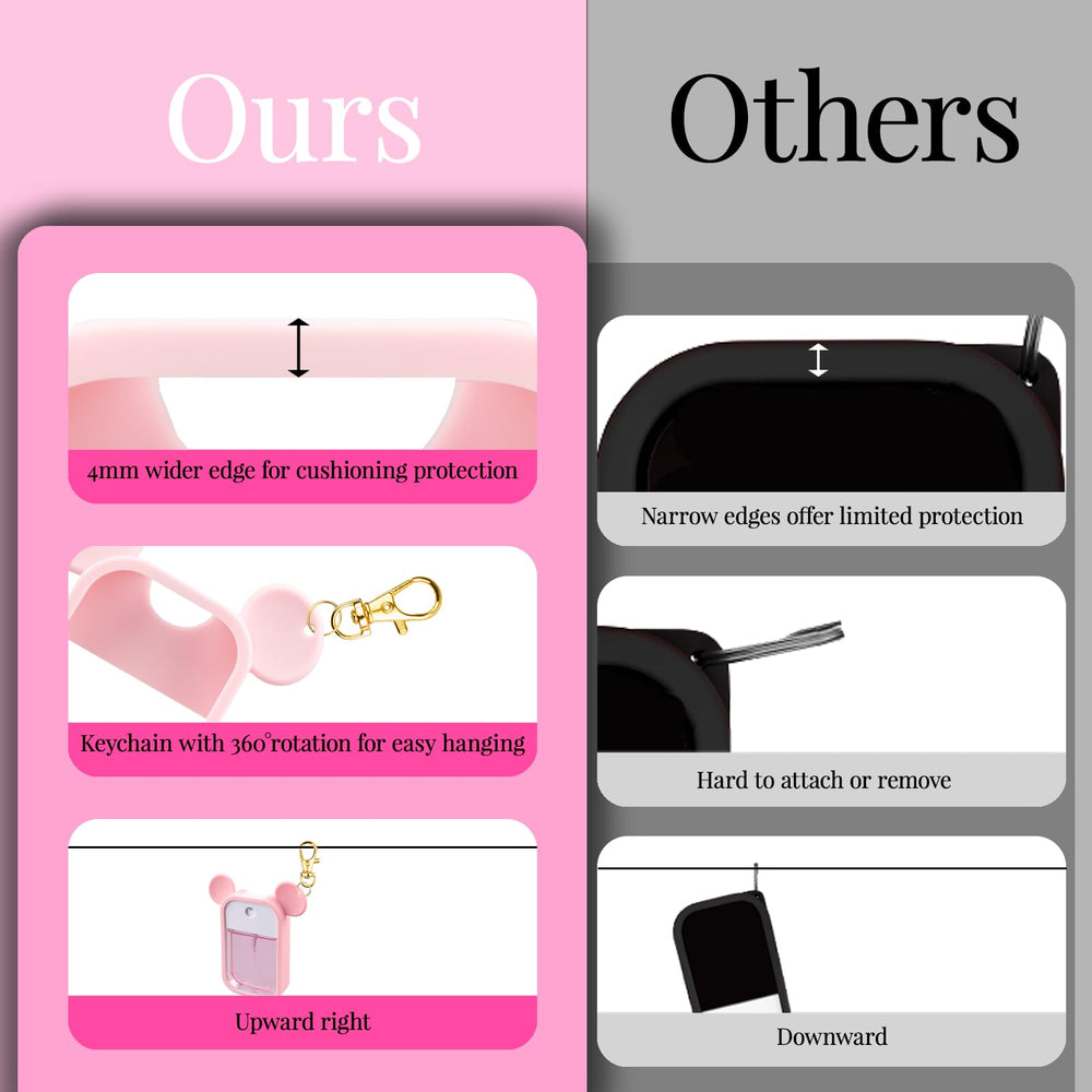 TERPINK two-pack offers black and pink color options for style.