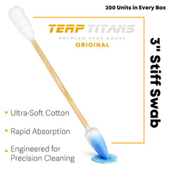 TerpTitans swabs with fine point offer precise application for small details.