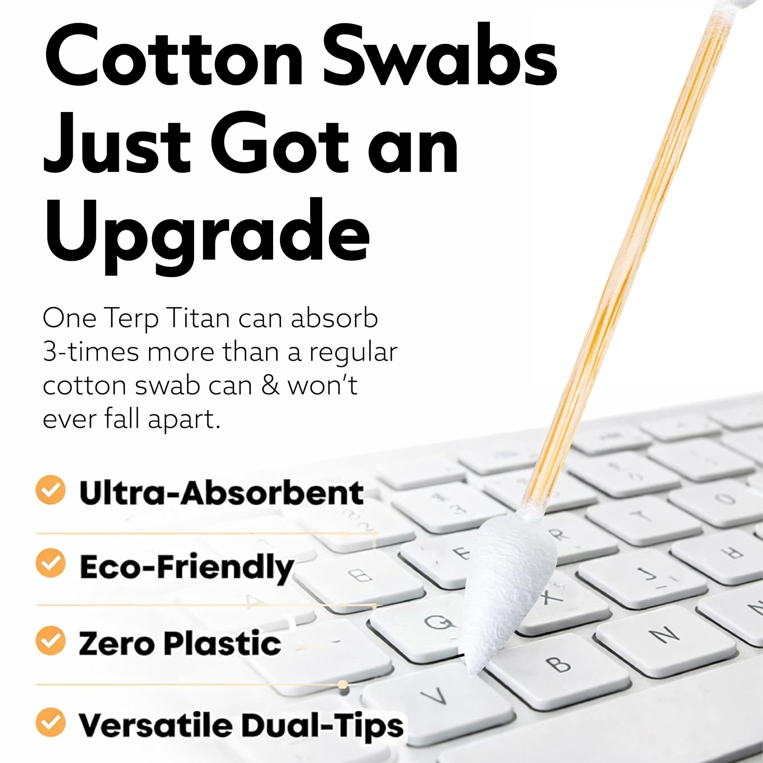 TerpTitans overspun no-fray cotton minimizes lint and residue.
