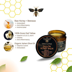 Terra Lotus balm applied to hand for moisturizing