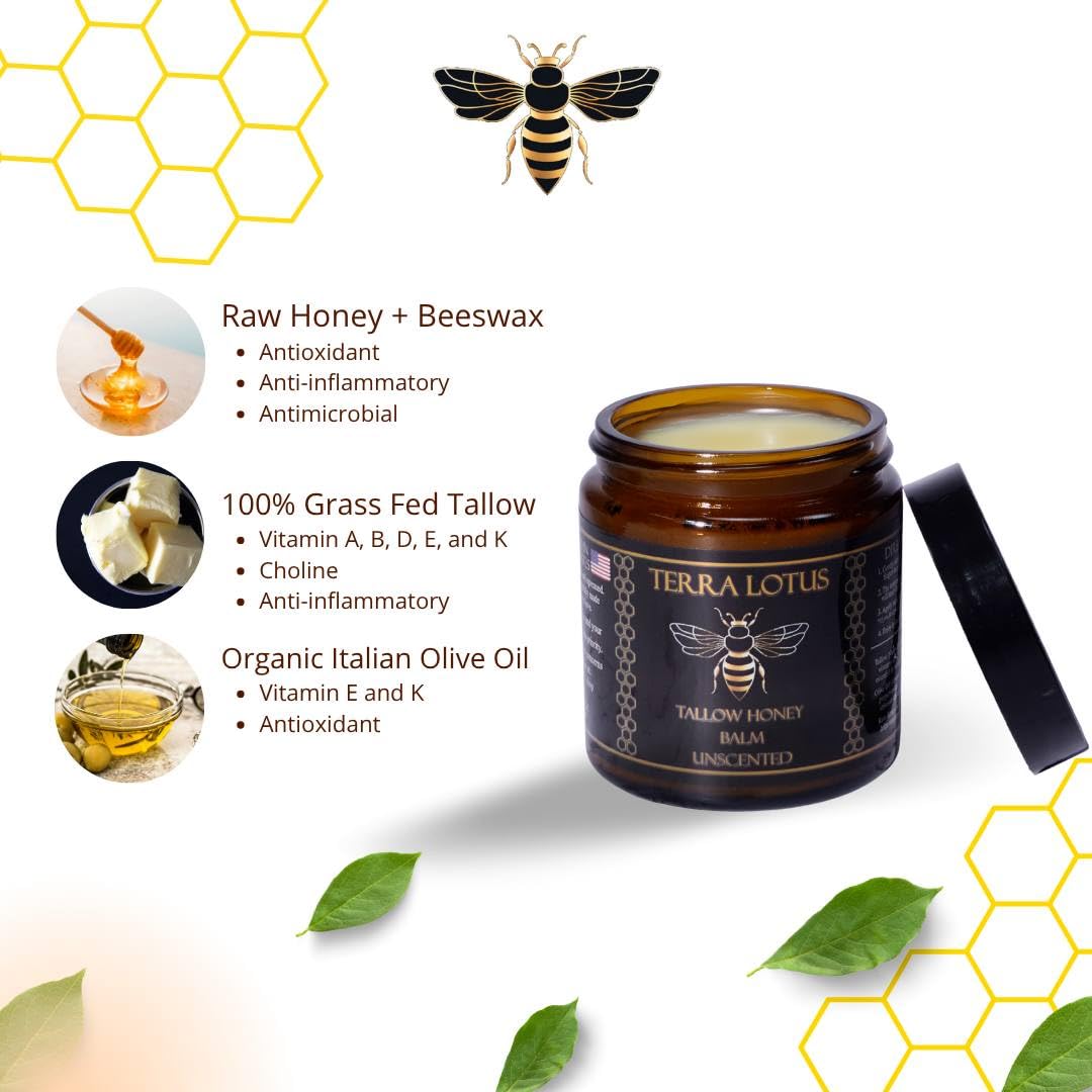 Terra Lotus balm applied to dry elbows for targeted moisture.