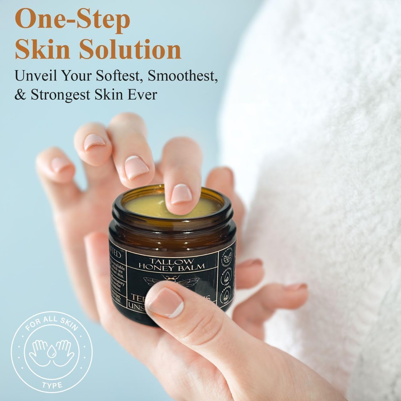 Compact 2 oz tin packaging suitable for travel