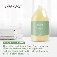 Terra Pure Green Tea formula shampoo offers a refreshing guest room cleanse