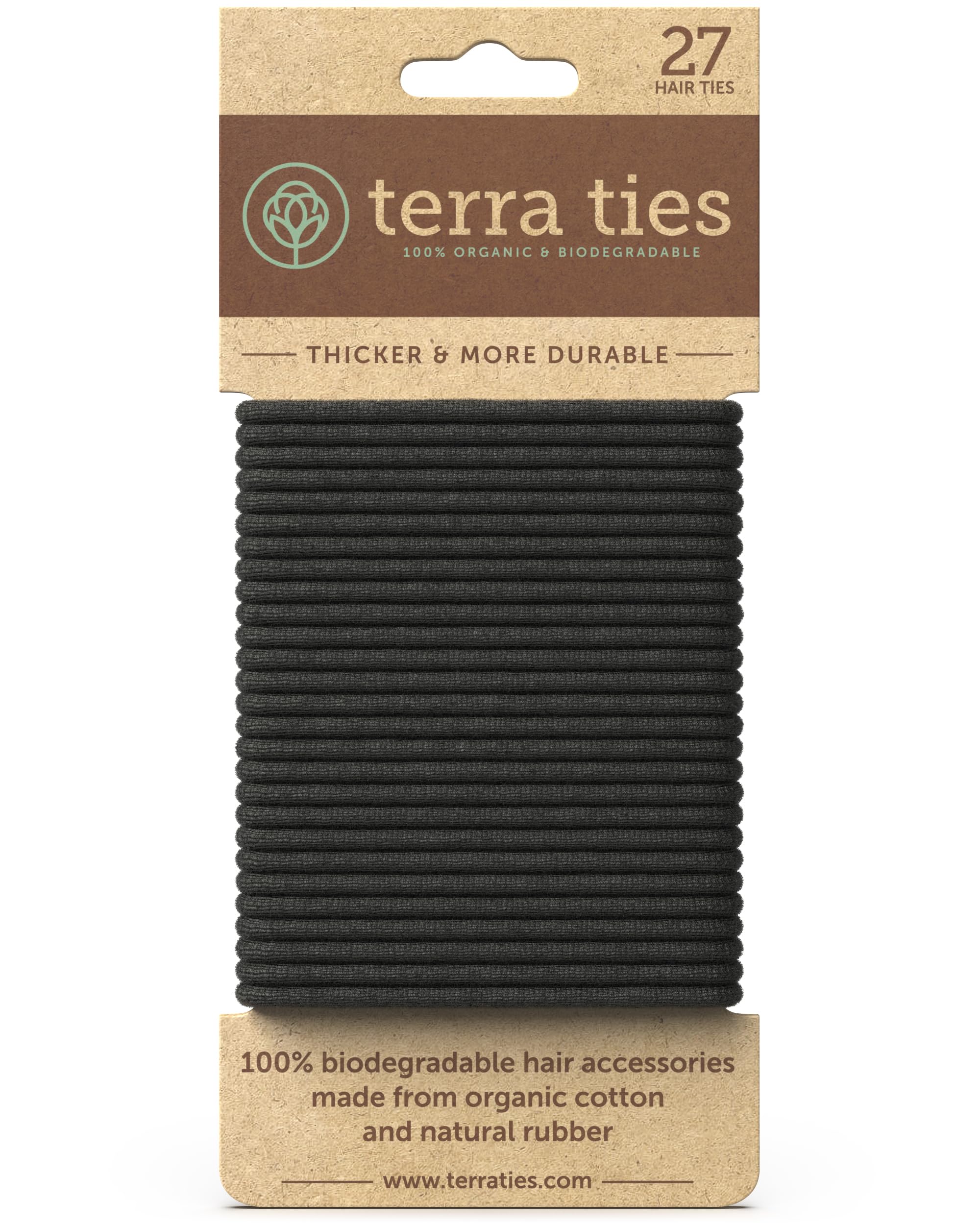 Embalaje compostable Terra Ties para compra consciente.