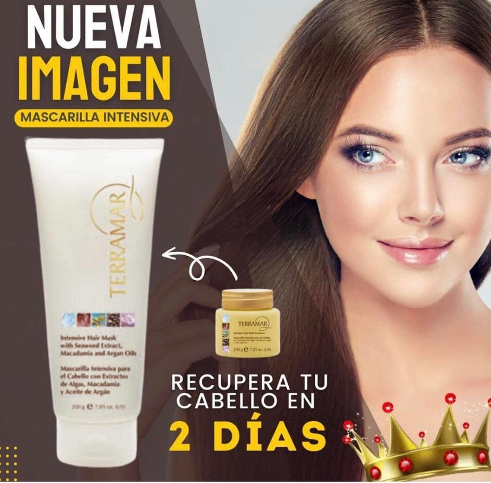 terramar aplicacion mascara pelo, facilita aplicación y define el peinado.