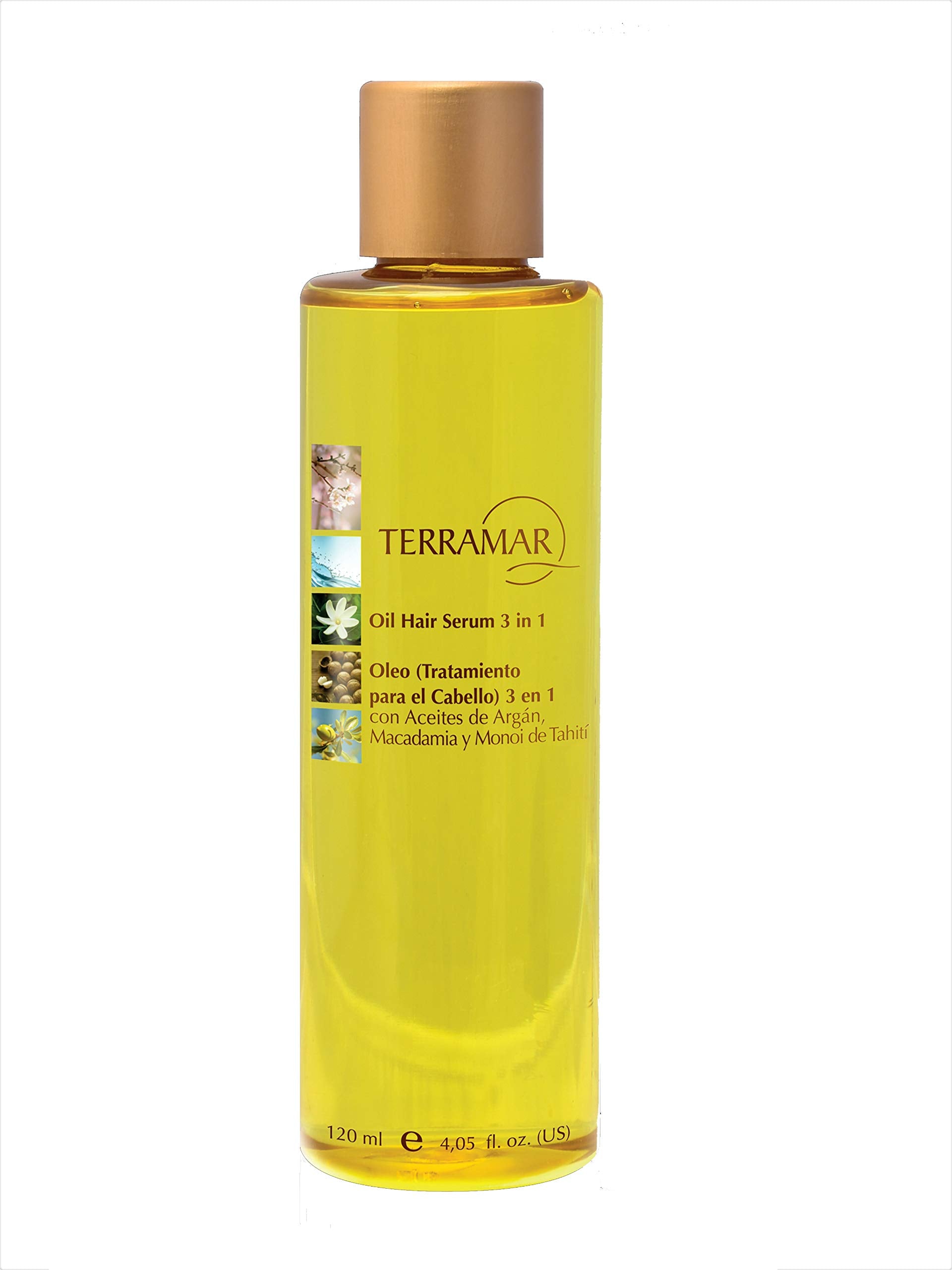 Terramar cabello brillante gracias al aceite de argán y macadamia.