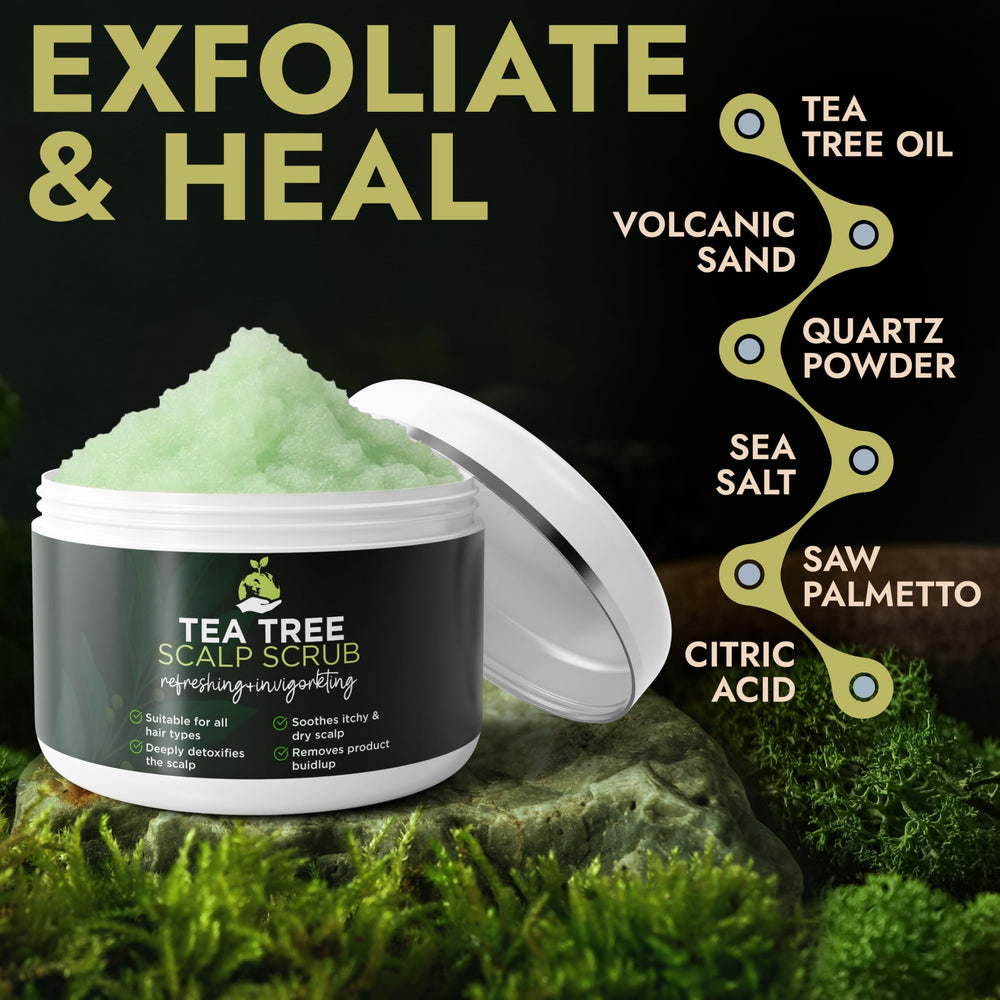 Terramed exfoliante con sal marina para balance capilar.