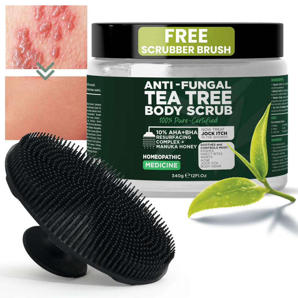 Terramed Just Think Comfort antifungal body wash bottle with tea tree oil for soothing skin