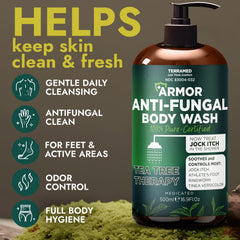 Terramed Just Think Comfort antifungal bottle pour demonstrates easy application