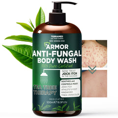 Terramed Just Think Comfort antifungal bottle with tea tree oil for soothing cleanse