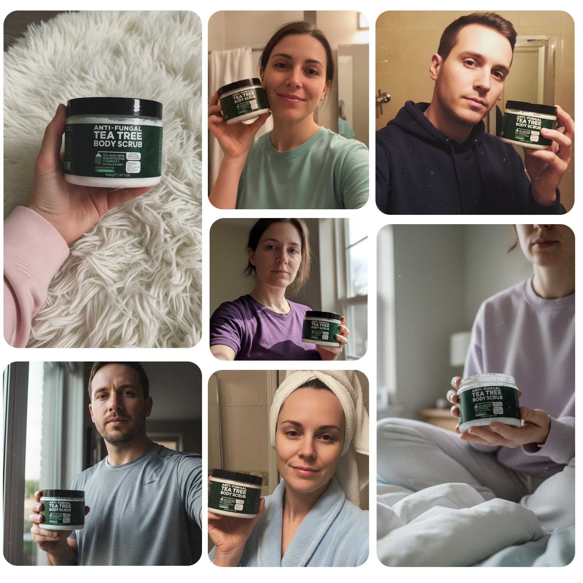 Athlete using Terramed product after workout in gym shower
