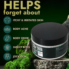 Terramed Just Think Comfort exfoliating body scrub with natural ingredients refreshing pores