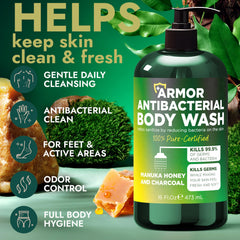 Terramed Just Think Comfort manuka honey activated charcoal lather highlights deep cleansing for pores