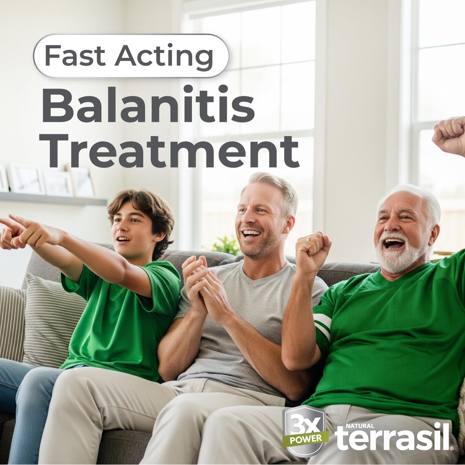 Terrasil Balanitis Soap bar closeup highlights Calendula and Jojoba for gentle cleansing.