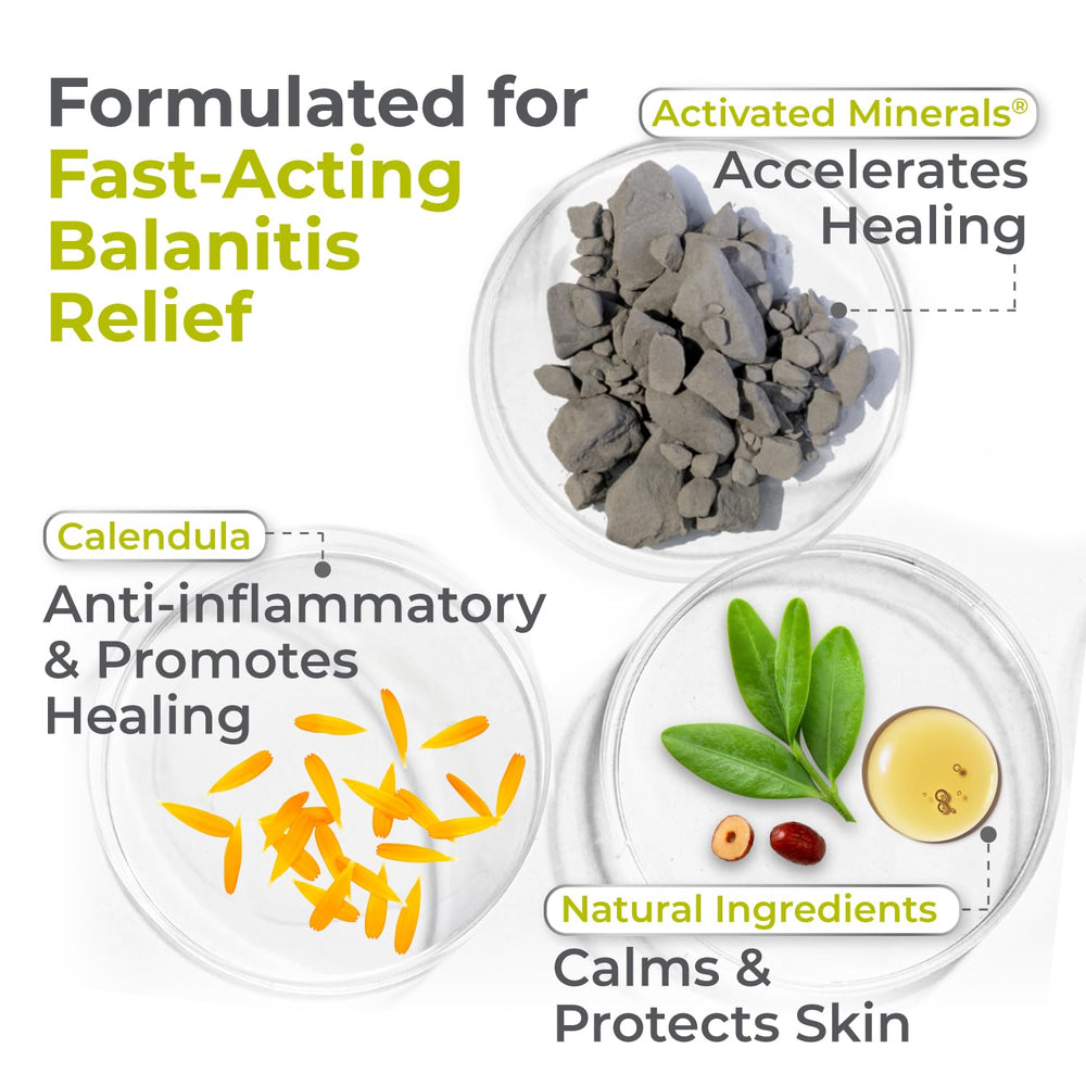 Terrasil Balanitis Soap Men label emphasizes dermatologist testing and hypoallergenic safety.