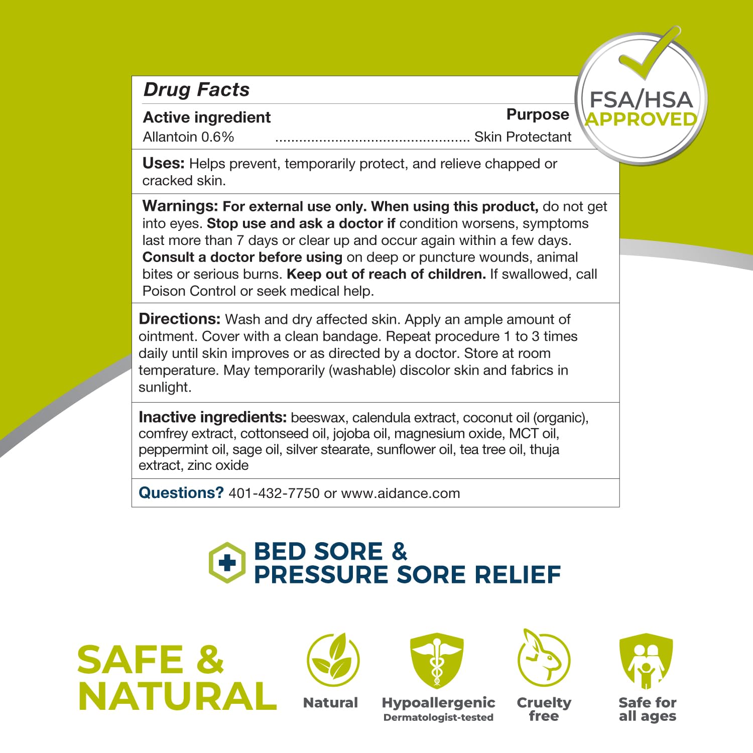 Terrasil barrier for skin protection helps maintain moisture.