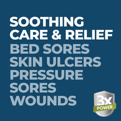 Terrasil bed sore relief cream texture close-up highlighting a smooth, nourishing formula