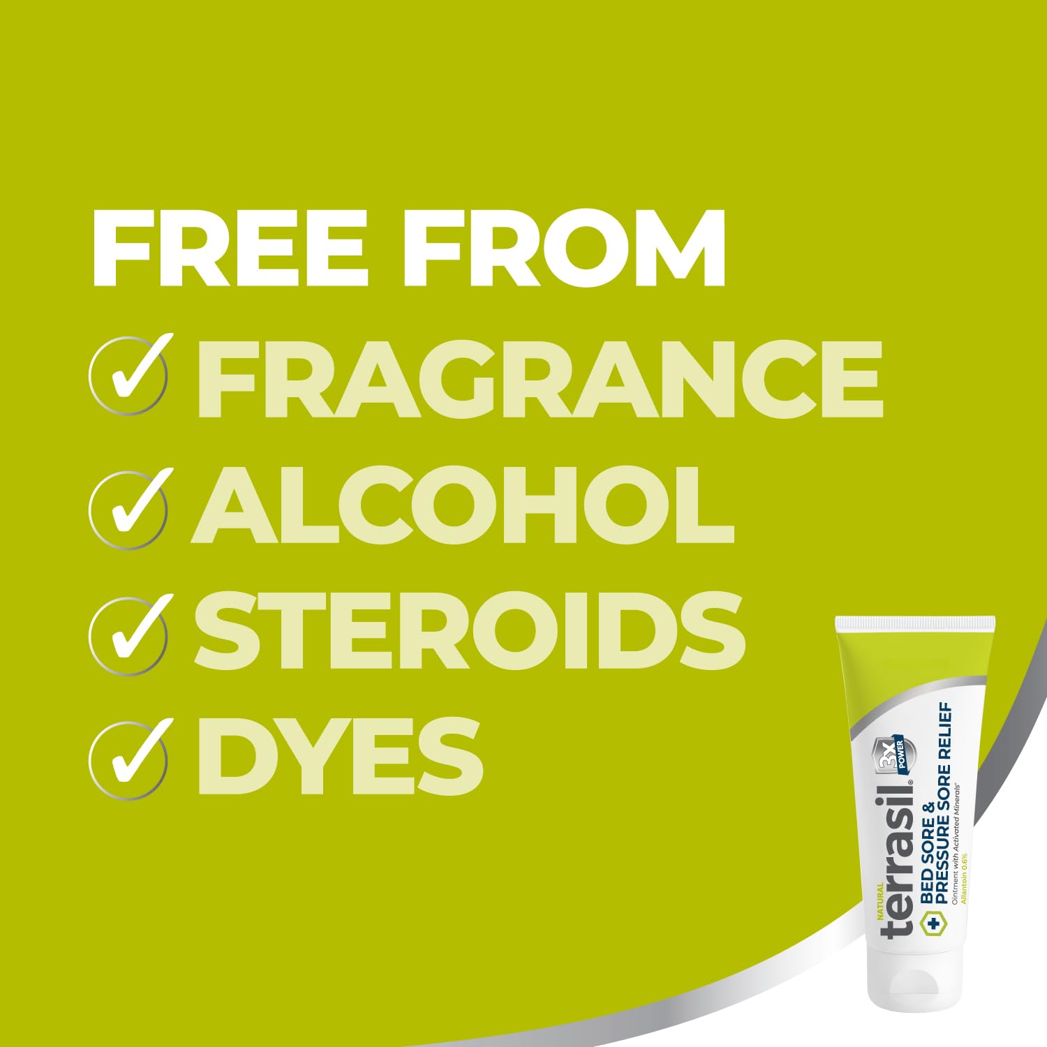 Terrasil peppermint oil cooling formula provides refreshing relief.