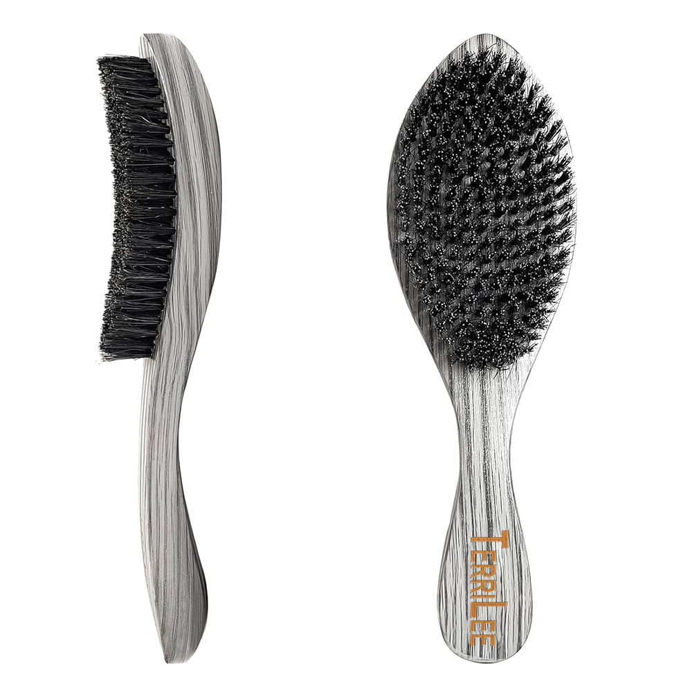 Terrilee ergonomic curved design fits the palm for steady, precise brushing.