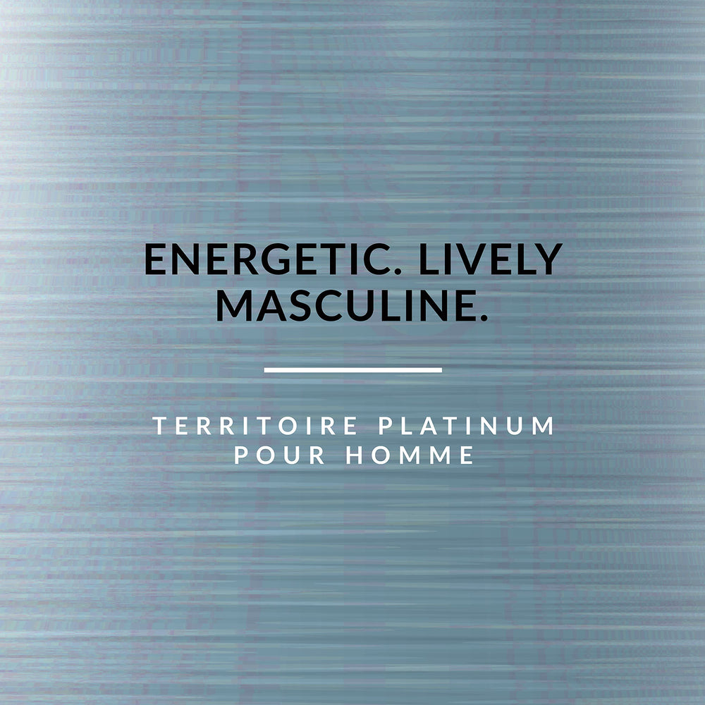Territoire Platinum middle notes bay leaf jasmine add aromatic depth