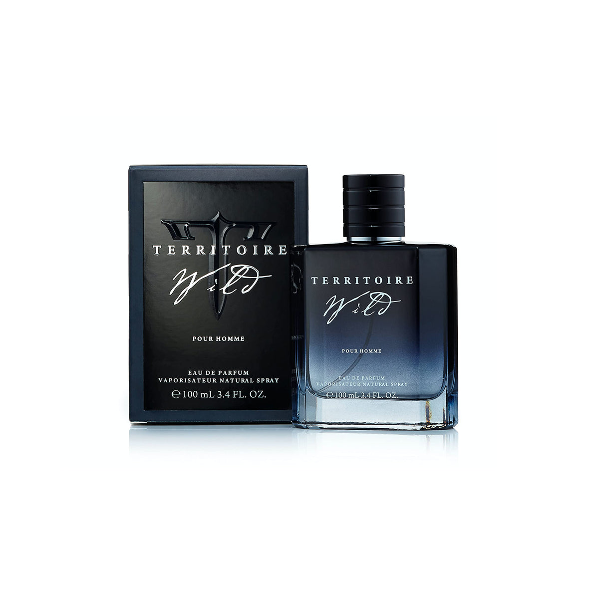 Territoire Wild bottle front view for confident daily wear.